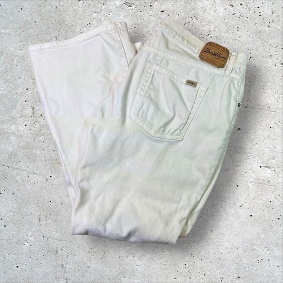 Levi Strauss Signature Boot Cut Jeans Misses 16 Medium White Stretch Denim Women - Picture 1 of 13